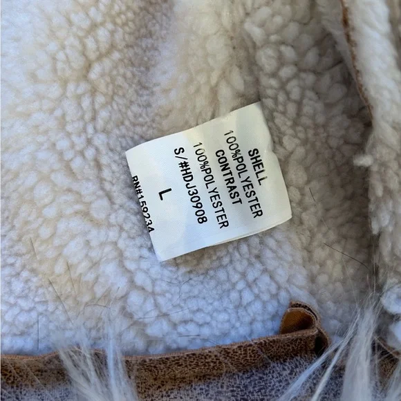 Hot & Delicious Faux Fur Jacket in Cream and Tan - Picture 9 of 12